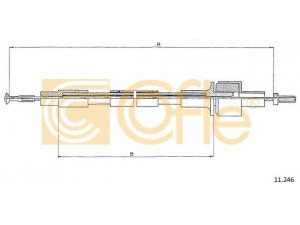 COFLE 11.246 sankabos trosas 
 Dviratė transporto priemonės -> Kabeliai ir tachometro velenaai -> Sankabos trosas
1629947, 6153883, 83BB7K553EF, 85GB7K553BA