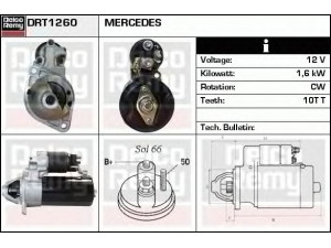DELCO REMY DRT1260 starteris 
 Elektros įranga -> Starterio sistema -> Starteris