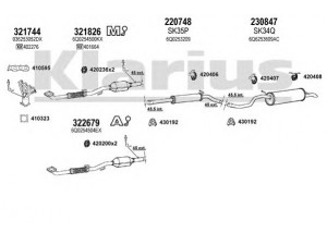 KLARIUS 931006E išmetimo sistema 
 Išmetimo sistema -> Išmetimo sistema, visa