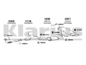 KLARIUS 940585E išmetimo sistema