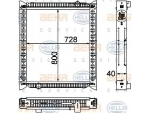 HELLA 8MK 376 732-651 radiatorius, variklio aušinimas
WG9 719 530 270