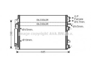 AVA QUALITY COOLING CR5127D kondensatorius, oro kondicionierius 
 Oro kondicionavimas -> Kondensatorius
68050132AA