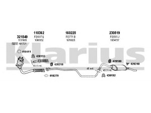 KLARIUS 361475E išmetimo sistema 
 Išmetimo sistema -> Išmetimo sistema, visa