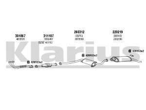 KLARIUS 750141E išmetimo sistema 
 Išmetimo sistema -> Išmetimo sistema, visa