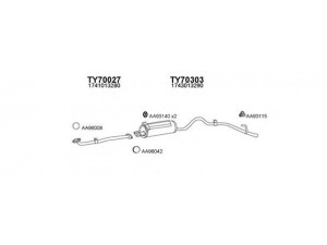 VENEPORTE 700123 išmetimo sistema 
 Išmetimo sistema -> Išmetimo sistema, visa
