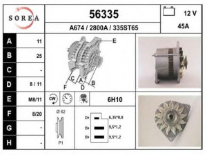 EAI 56335 kintamosios srovės generatorius