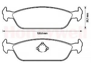 BENDIX 572307B stabdžių trinkelių rinkinys, diskinis stabdys 
 Techninės priežiūros dalys -> Papildomas remontas
0449287701, 0449287701000, 0449287702