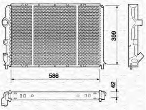 MAGNETI MARELLI 350213738000 radiatorius, variklio aušinimas 
 Aušinimo sistema -> Radiatorius/alyvos aušintuvas -> Radiatorius/dalys
7700838129, 7701352606