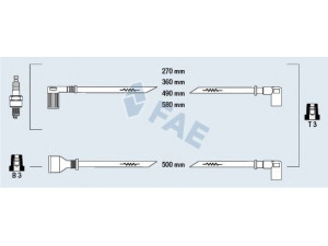 FAE 83860 uždegimo laido komplektas 
 Kibirkšties / kaitinamasis uždegimas -> Uždegimo laidai/jungtys
GHT 200, GHT 209, GHT 211, GHT 243