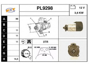 SNRA PL9298 starteris