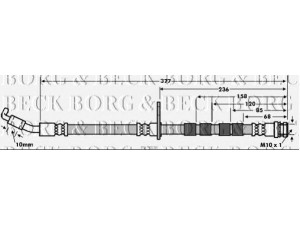 BORG & BECK BBH7634 stabdžių žarnelė 
 Stabdžių sistema -> Stabdžių žarnelės
D651-43-990