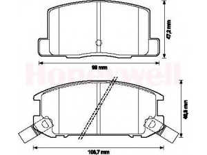 BENDIX 572175B stabdžių trinkelių rinkinys, diskinis stabdys 
 Techninės priežiūros dalys -> Papildomas remontas
0446617030, 0446617050, 0446617051