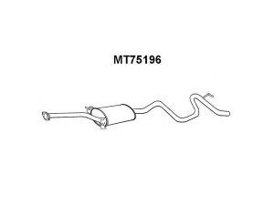 VENEPORTE MT75196 galinis duslintuvas 
 Išmetimo sistema -> Duslintuvas
MB431399