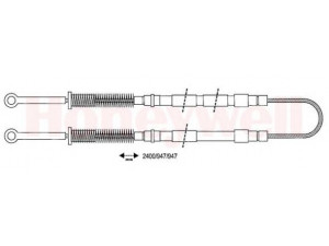 BENDIX 431247B trosas, stovėjimo stabdys 
 Stabdžių sistema -> Valdymo svirtys/trosai
5972833, 7573814, 5972833, 7573814
