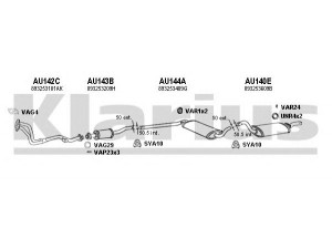 KLARIUS 940229U išmetimo sistema 
 Išmetimo sistema -> Išmetimo sistema, visa