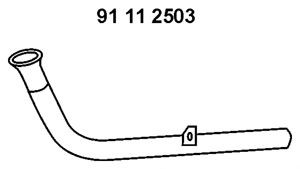 EBERSPÄCHER 91 11 2503 išleidimo kolektorius 
 Išmetimo sistema -> Išmetimo vamzdžiai
867.253.091 E