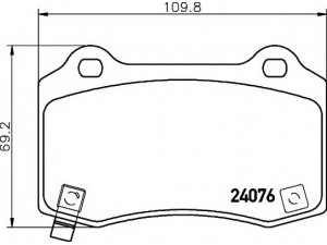 HELLA 8DB 355 014-211 stabdžių trinkelių rinkinys, diskinis stabdys 
 Techninės priežiūros dalys -> Papildomas remontas
05174327AC, 5174327AA, 5174327AB