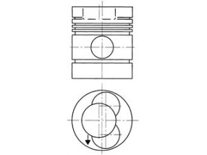 KOLBENSCHMIDT 90276720 stūmoklis 
 Variklis -> Cilindrai/stūmokliai