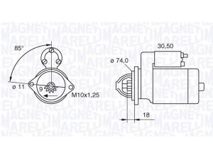 MAGNETI MARELLI 063280049010 starteris 
 Elektros įranga -> Starterio sistema -> Starteris
28100-22030, 28100-22040