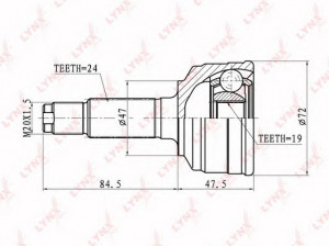 LYNXauto CO-1821 jungčių komplektas, kardaninis velenas
43410-97201, 43410-97202, 43410-97205