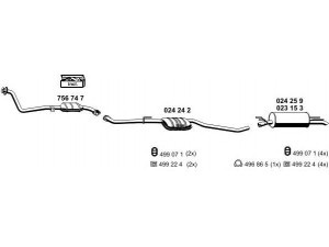 ERNST 050283 išmetimo sistema 
 Išmetimo sistema -> Išmetimo sistema, visa
