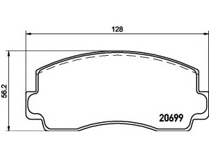 HELLA 8DB 355 007-241 stabdžių trinkelių rinkinys, diskinis stabdys 
 Techninės priežiūros dalys -> Papildomas remontas
MB058197, MB058916, MB082439, MB134729