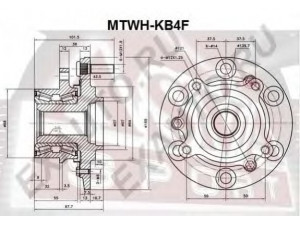 ASVA MTWH-KB4F rato stebulė 
 Ašies montavimas/vairavimo mechanizmas/ratai -> Rato stebulė/montavimas -> Rato stebulė
MR 992374