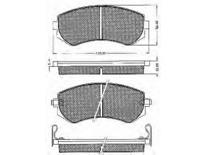 BSF 10557 stabdžių trinkelių rinkinys, diskinis stabdys 
 Techninės priežiūros dalys -> Papildomas remontas
410602N290, 410602N390, 410602N392