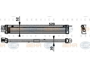 HELLA 8MO 376 726-211 alyvos aušintuvas, variklio alyva 
 Aušinimo sistema -> Radiatorius/alyvos aušintuvas -> Alyvos aušintuvas
17 21 7 508 034, 7 508 034