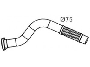 DINEX 29149 išleidimo kolektorius 
 Išmetimo sistema -> Išmetimo vamzdžiai
99480892