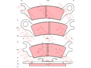 TRW GDB290 stabdžių trinkelių rinkinys, diskinis stabdys 
 Techninės priežiūros dalys -> Papildomas remontas
GG1649280, GG1649280A, GG1649280B