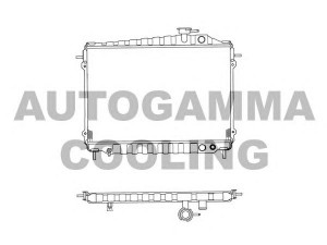 AUTOGAMMA 102101 radiatorius, variklio aušinimas