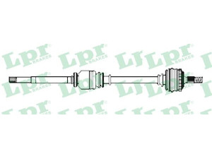 LPR DS16205 kardaninis velenas 
 Ratų pavara -> Kardaninis velenas
3273EX, 3273EY, 9639508780