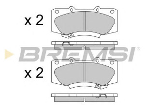 BREMSI BP3549 stabdžių trinkelių rinkinys, diskinis stabdys
04465-0K240, 04465-0K260, 04465-0K320