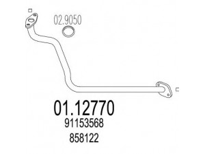 MTS 01.12770 išleidimo kolektorius 
 Išmetimo sistema -> Išmetimo vamzdžiai
858122, 91153568