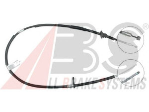 A.B.S. K10897 trosas, stovėjimo stabdys 
 Stabdžių sistema -> Valdymo svirtys/trosai
59760-22100, 59760-22110, 59760-25000