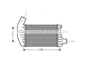 AVA QUALITY COOLING AL4067 tarpinis suslėgto oro aušintuvas, kompresorius 
 Variklis -> Oro tiekimas -> Įkrovos agregatas (turbo/superįkrova) -> Tarpinis suslėgto oro aušintuvas
60566446, 60566446, 60809627