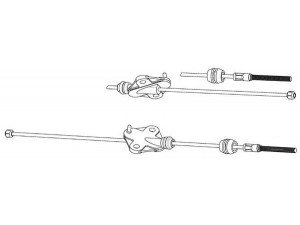 KAWE FO02227 trosas, stovėjimo stabdys 
 Stabdžių sistema -> Valdymo svirtys/trosai
1534504, 8V512853AA