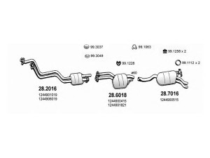ASSO ART1416 išmetimo sistema 
 Išmetimo sistema -> Išmetimo sistema, visa