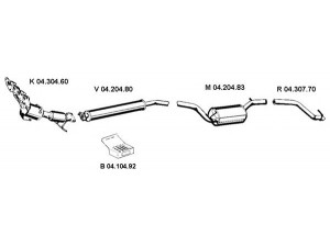 EBERSPÄCHER 042025 išmetimo sistema 
 Išmetimo sistema -> Išmetimo sistema, visa