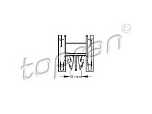 TOPRAN 111 490 sąvarža, atšvaitas / apsaugos juosta 
 Kėbulas -> Apdaila/apsauga/dekoratyvinės juostelės/emblemos -> Apdailos/apsauginės juostelės
3B0 853 576