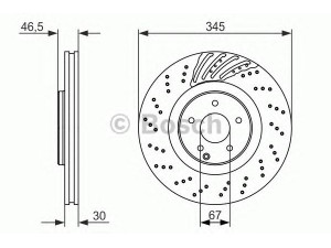BOSCH 0 986 479 651 stabdžių diskas 
 Stabdžių sistema -> Diskinis stabdys -> Stabdžių diskas
203 421 09 12, A 203 421 09 12