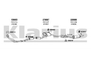 KLARIUS 360904E išmetimo sistema 
 Išmetimo sistema -> Išmetimo sistema, visa