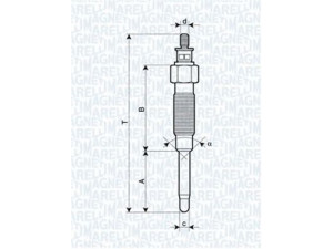 MAGNETI MARELLI 062900069304 kaitinimo žvakė 
 Kibirkšties / kaitinamasis uždegimas -> Kaitinimo kaištis
19850-54030-000, 19850-54050-000
