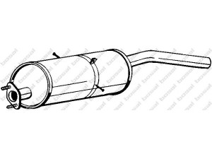 BOSAL 169-001 galinis duslintuvas 
 Išmetimo sistema -> Duslintuvas
OK70Y40100C, OK70Y40100D, OK72Y40100D