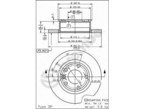 BREMBO 08.5497.10 stabdžių diskas 
 Stabdžių sistema -> Diskinis stabdys -> Stabdžių diskas
701615301, 701615301C