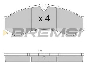 BREMSI BP2925 stabdžių trinkelių rinkinys, diskinis stabdys 
 Techninės priežiūros dalys -> Papildomas remontas
2994086, 42070855, 42470835, 2994086