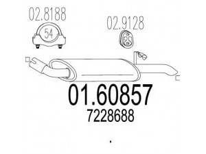 MTS 01.60857 galinis duslintuvas 
 Išmetimo sistema -> Duslintuvas
7228688