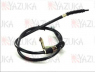 YAZUKA C70012 trosas, stovėjimo stabdys 
 Stabdžių sistema -> Valdymo svirtys/trosai
96243465