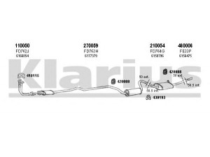 KLARIUS 360524E išmetimo sistema 
 Išmetimo sistema -> Išmetimo sistema, visa